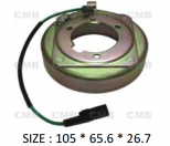 PK-012 (24V) - Behúzó Mágnestekercs 105*65.6*26.7mm - MITSUBISHI, ISUZU DKV11G/14G - Klímakompresszorhoz