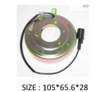 PK-13 (12V) - Behúzó Mágnestekercs 105*65.6*28mm - DKS17D - Klímakompresszorhoz