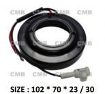 PN-13 (24V) - Behúzó Mágnestekercs 102*70*23/30mm - 10P13C - Klímakompresszorhoz